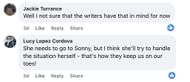 Comment about General Hospital (Image via Facebook)
